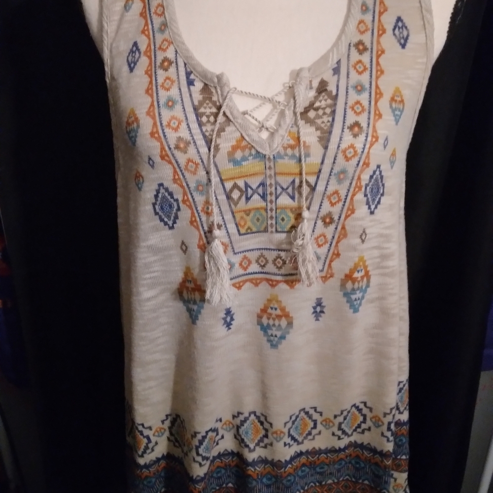 Tank top, size 2X, Tan and Trible